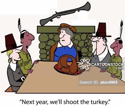 'Next year, we'll shoot the turkey.'